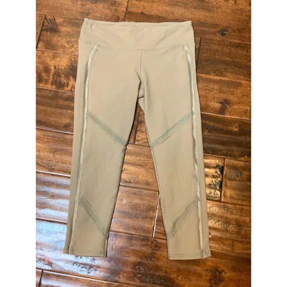 Alo Yoga Tan Yoga Continuity Capri Athletic Leggings, Size Small - Picture 1 of 4